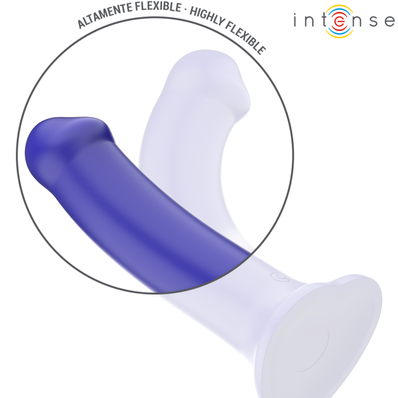 Intense Fun Intense - Victoria Vibrator With Suction Cup 10 Vibrations Dark Blue Remote Control