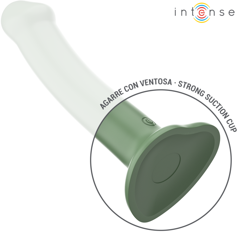 Intense Fun Intense - Becca Vibrator With Suction Cup 10 Vibrations Green Remote Control