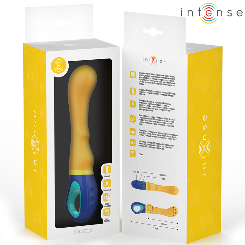 Intense Fun Intense - Shaggy G-Spot Vibrator Yellow