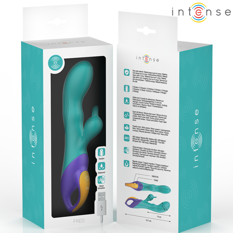 Intense Fun Intense - Fred Rabbit Vibrator Blue