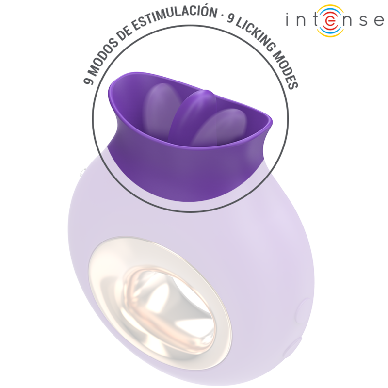 Intense Fun Intense - Tuli Clitoris Stimulator 9 Vibrations & 9 Oscillations Purple