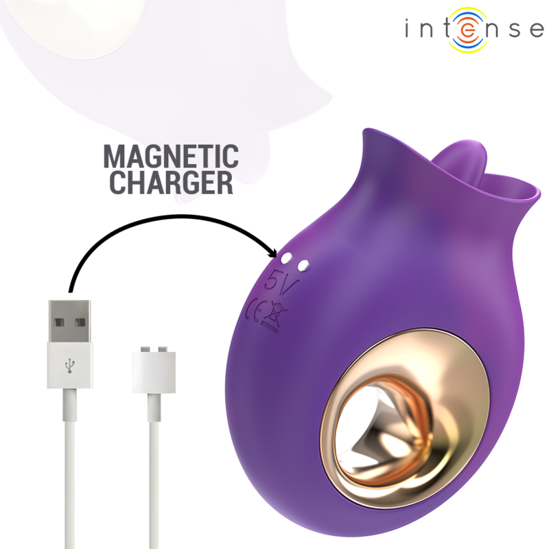 Intense Fun Intense - Tuli Clitoris Stimulator 9 Vibrations & 9 Oscillations Purple