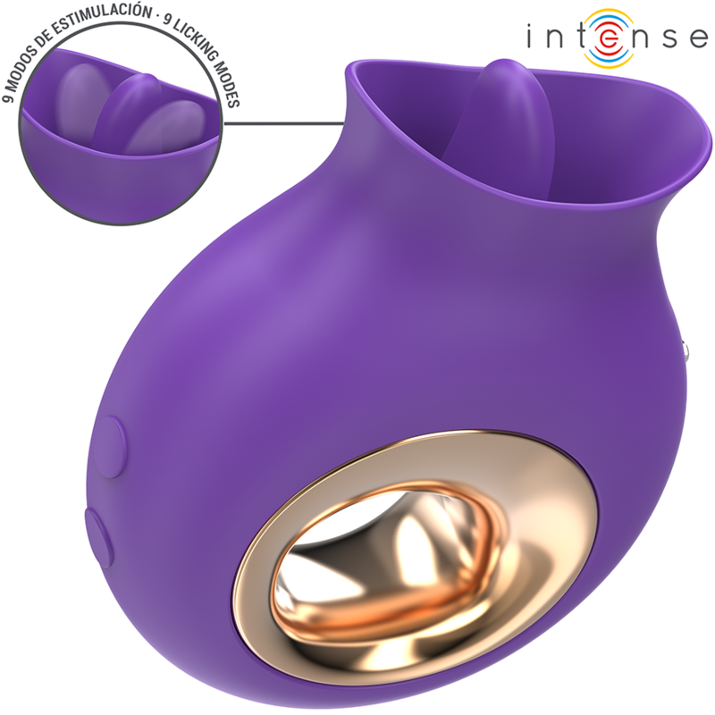 Intense Fun Intense - Tuli Clitoris Stimulator 9 Vibrations & 9 Oscillations Purple