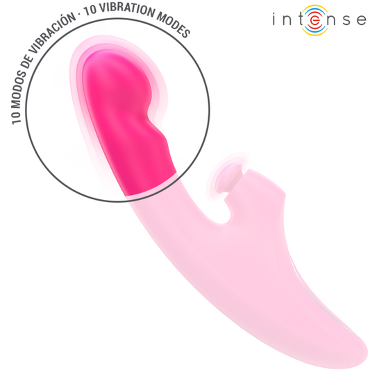 Intense Fun Intense - Emi Vibrator 13.5 Cm Multifunction 3 In 1 10 Vibrations Pink
