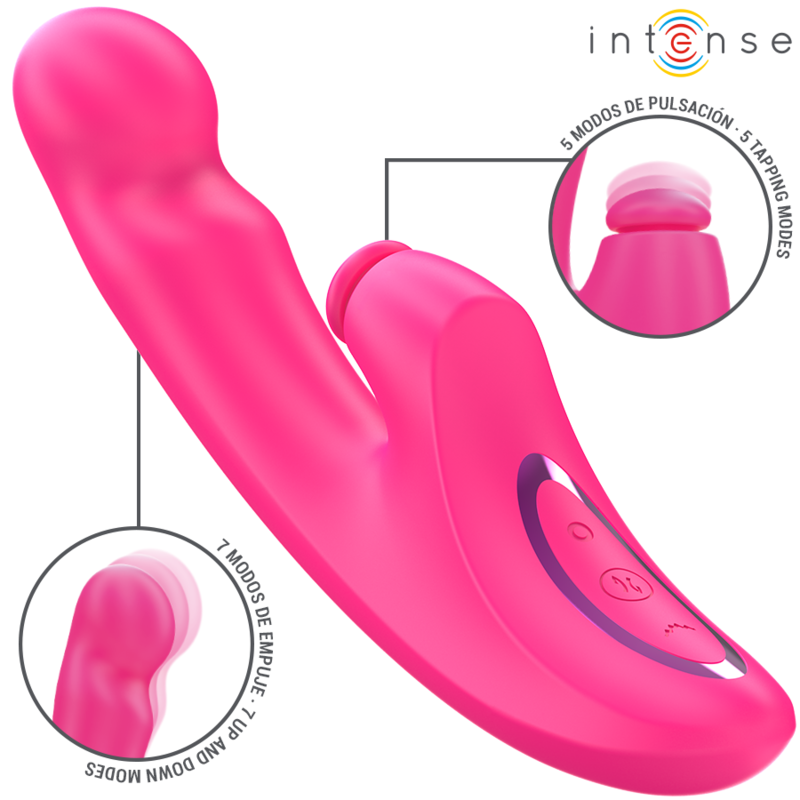 Intense Fun Intense - Emi Vibrator 13.5 Cm Multifunction 3 In 1 10 Vibrations Pink