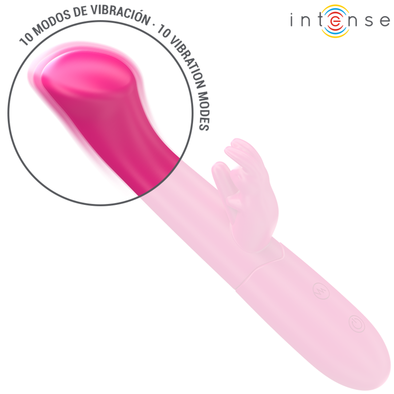 Intense Fun Intense - Julieta Rabbit Vibrator 18.6 Cm 10 Vibrations Pink