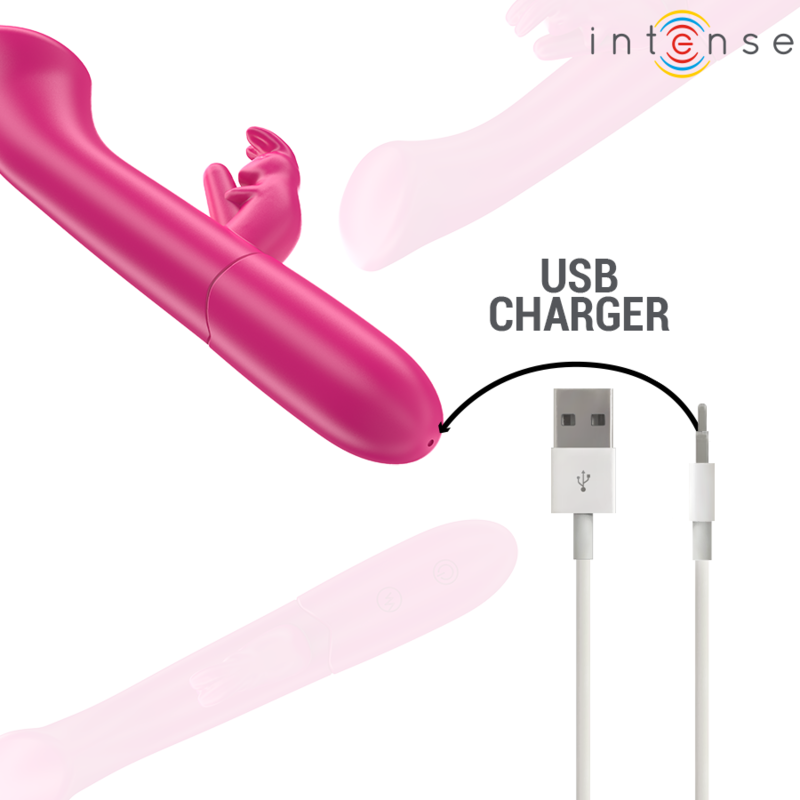 Intense Fun Intense - Julieta Rabbit Vibrator 18.6 Cm 10 Vibrations Pink