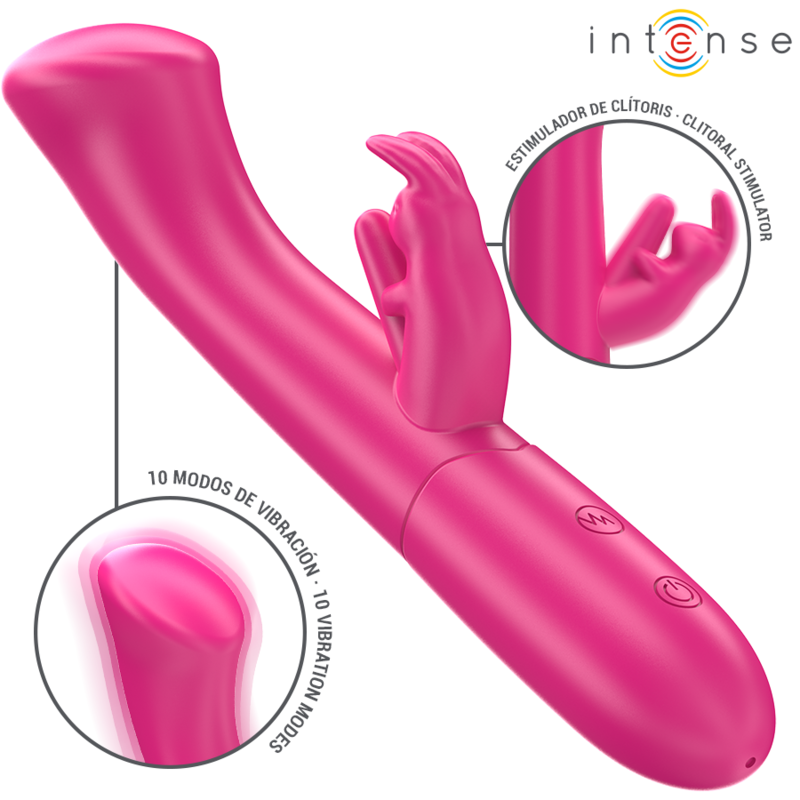 Intense Fun Intense - Julieta Rabbit Vibrator 18.6 Cm 10 Vibrations Pink