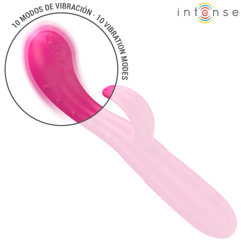 Intense Fun Intense - Amara Vibrator With Stimulating Tongue 10 Vibrations Pink