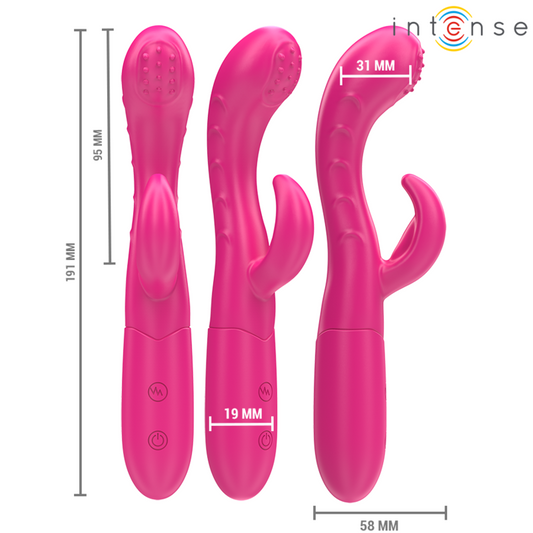 Intense Fun Intense - Amara Vibrator With Stimulating Tongue 10 Vibrations Pink