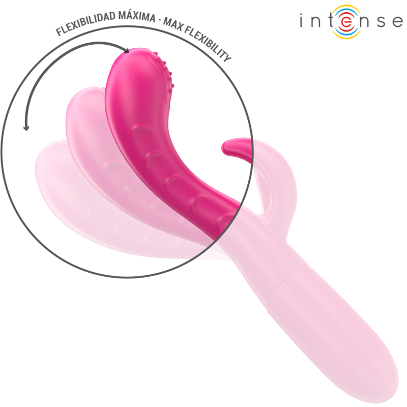 Intense Fun Intense - Amara Vibrator With Stimulating Tongue 10 Vibrations Pink