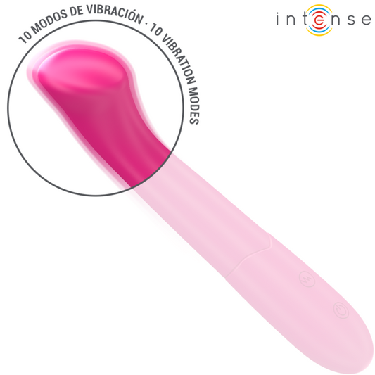Intense Fun Intense - Paty Vibrator 19 Cm Flexible 10 Vibrations Model 2 Pink