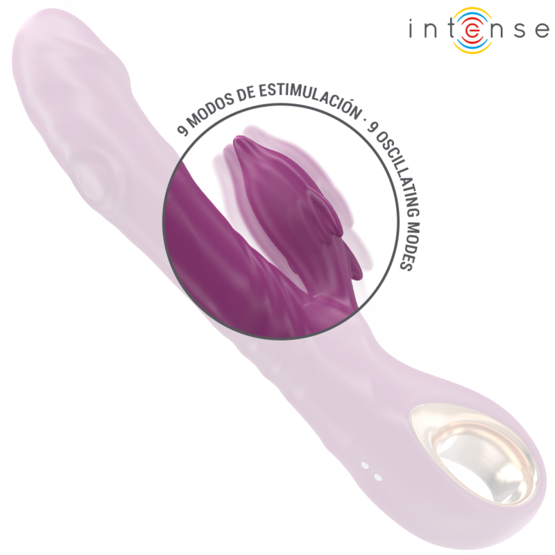 Intense Fun Intense - Halle Multifunction Vibrator With Dolphin Stimulating Tongue Purple