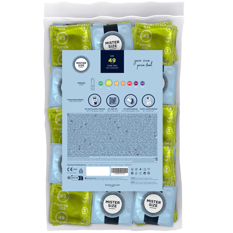 Mister Size Condom Size S 49 Mm (100 Units)