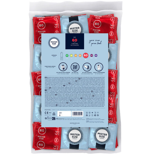 Mister Size Condom Size Xl 60 Mm (100 Units)