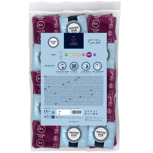 Mister Size Condoms Size Xxl 64 Mm (100 Units)