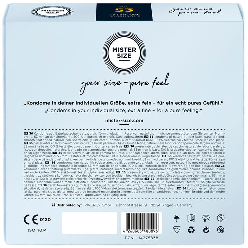 Mister Size Condom Size M 53 Mm (36 Units)