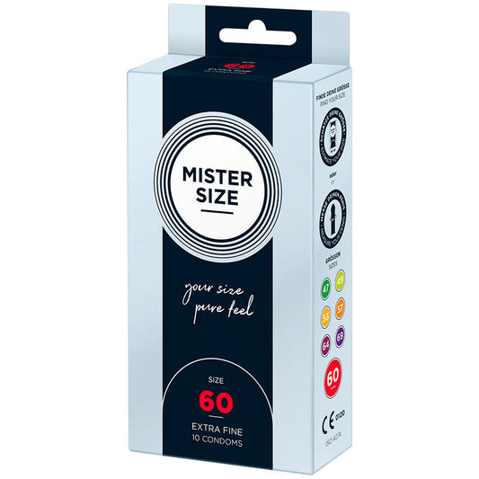 Mister Size Condom Size Xl 60 Mm (10 Units)