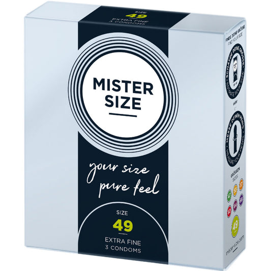 Mister Size Condom Size S 49 Mm (3 Units)