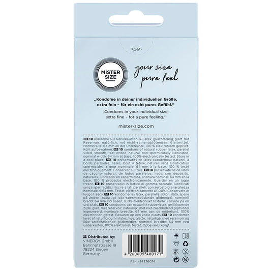 Mister Size Condoms Size Xxl 64 Mm (10 Units)