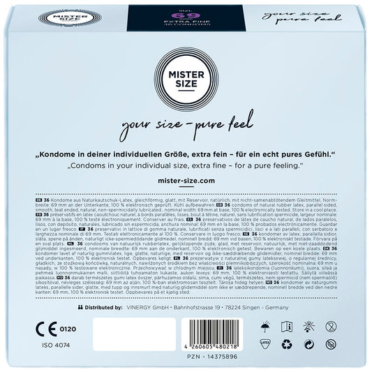 Mister Size Condoms Size Xxxl 69 Mm (36 Units)