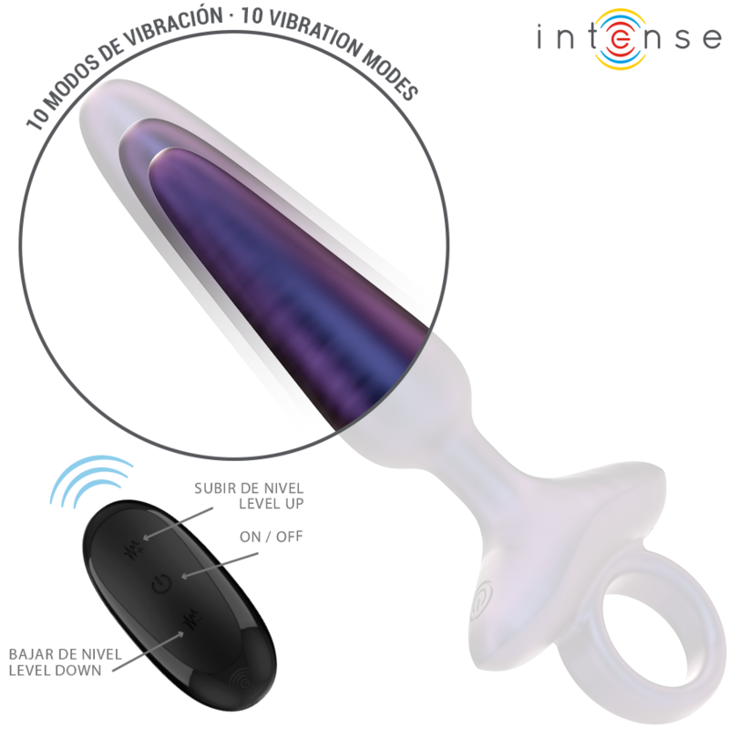 Intense Anal Toys Intense - Marlon Vibrating Anal Plug Model 4 Remote Control