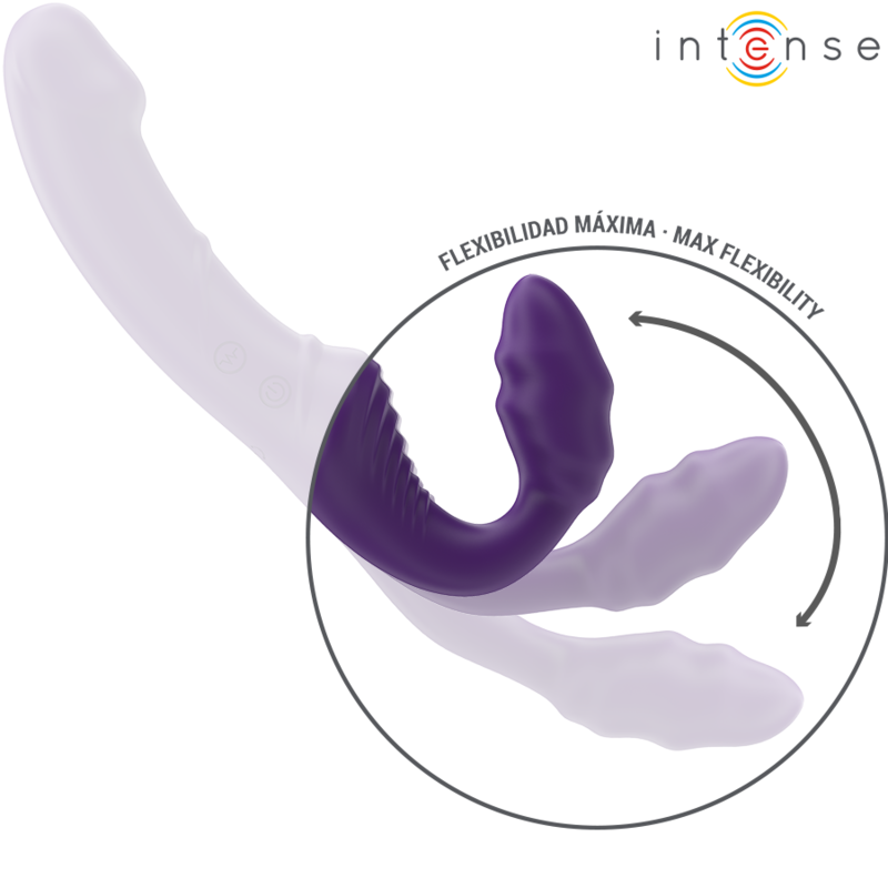Intense Fun Intense - Jill Double Vibrator 20 Cm Purple Remote Control