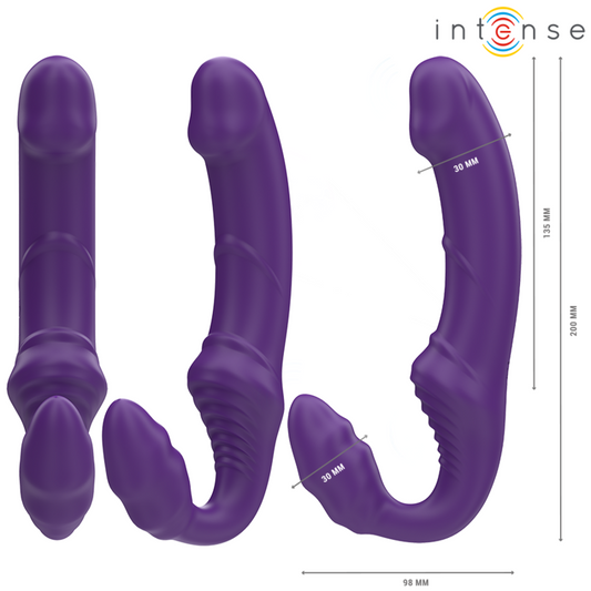 Intense Fun Intense - Jill Double Vibrator 20 Cm Purple Remote Control