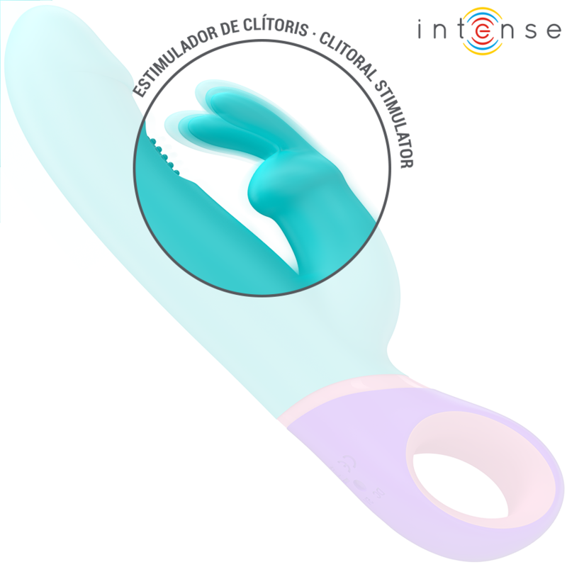 Intense Fun Intense - Monica Rabbit Vibrator With Rotating G-Spot Stimulator Blue