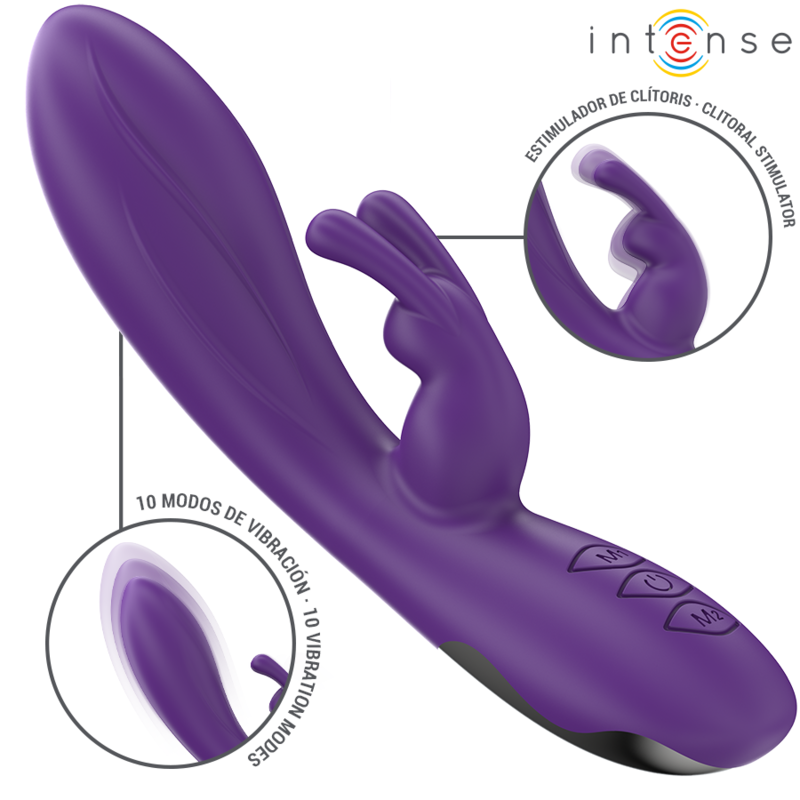 Intense Fun Intense - Randall Rabbit Vibrator 10 Vibrations Purple