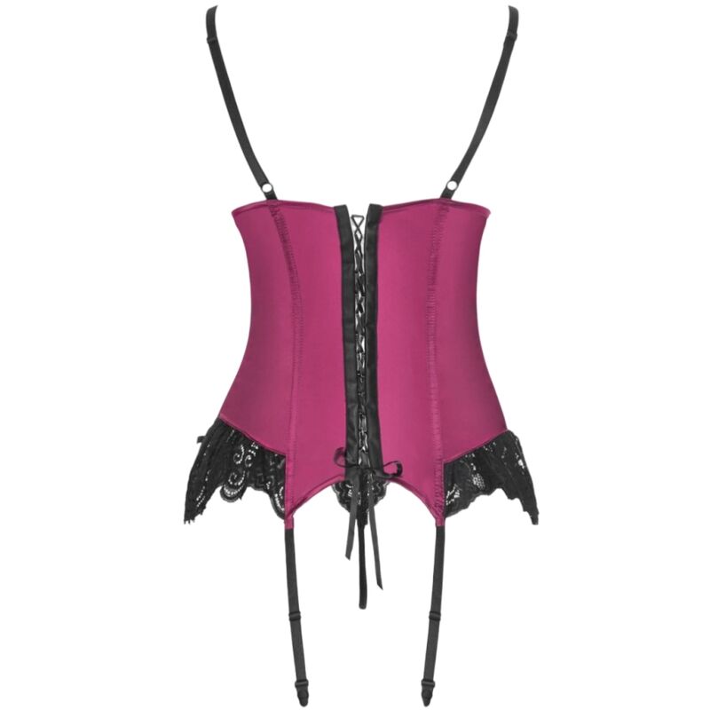 Livco Corsetti Sets Livco Corsetti Fashion - Agrafena Cf 90436 Corset + Thong Burgundy S/M