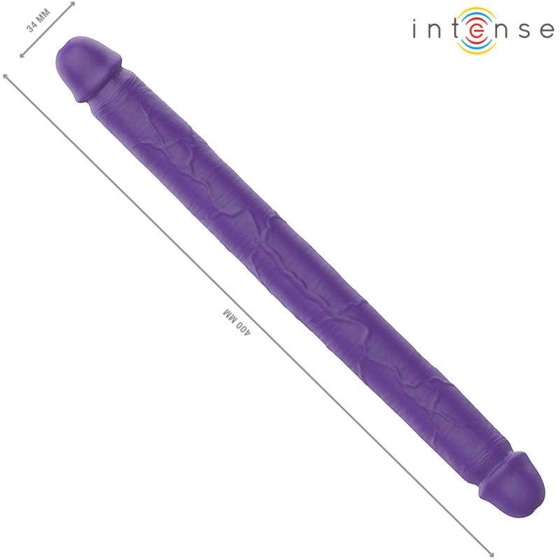 Intense Fun Intense - Gunter Dildo Double Vibrator 40 Cm Purple Remote Control