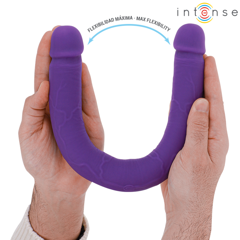 Intense Fun Intense - Gunter Dildo Double Vibrator 40 Cm Purple Remote Control