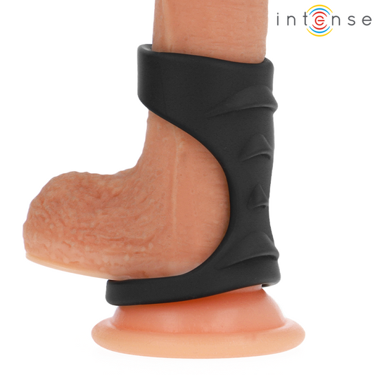 Intense Couples Toys Intense - Theo Double Silicone Penis Ring Black Model 3