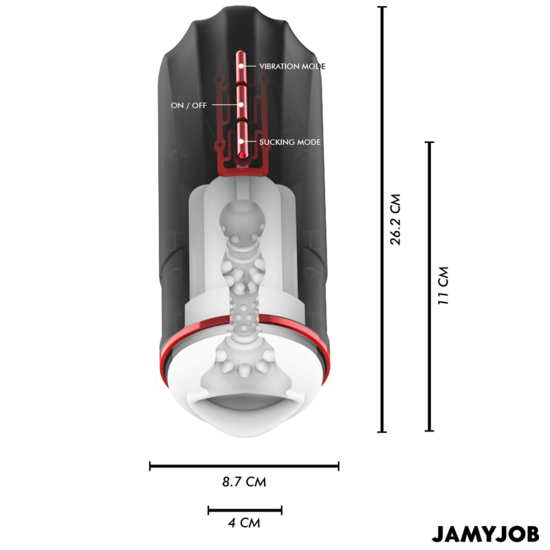 Jamyjob Megabite Automatic Mouth Masturbator 5 Suction And Vibration Modes