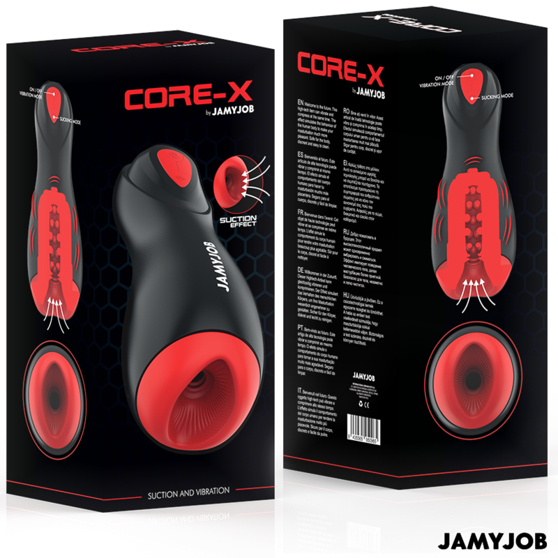 Jamyjob Core-X Automatic Masturbator 5 Suction And Vibration Modes