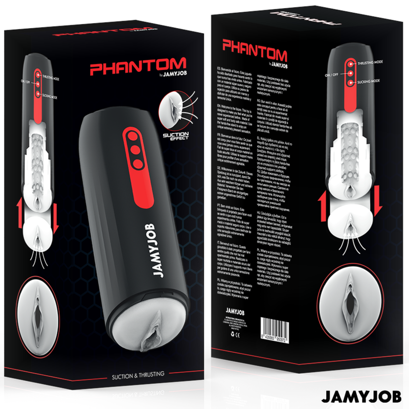 Jamyjob Phantom Automatic Vagina Masturbator 5 Suction And Thrust Modes