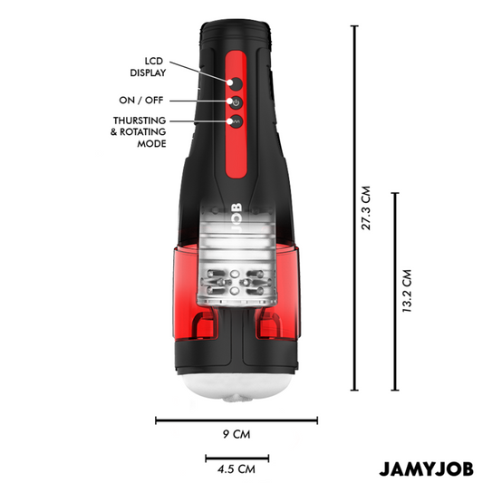 Jamyjob Cyclone Automatic Vagina Masturbator 10 Rotation And Thrust Modes