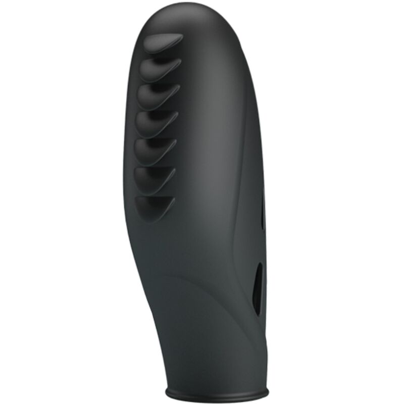 Pretty Love Gilo Silicone Finger Vibrator Black