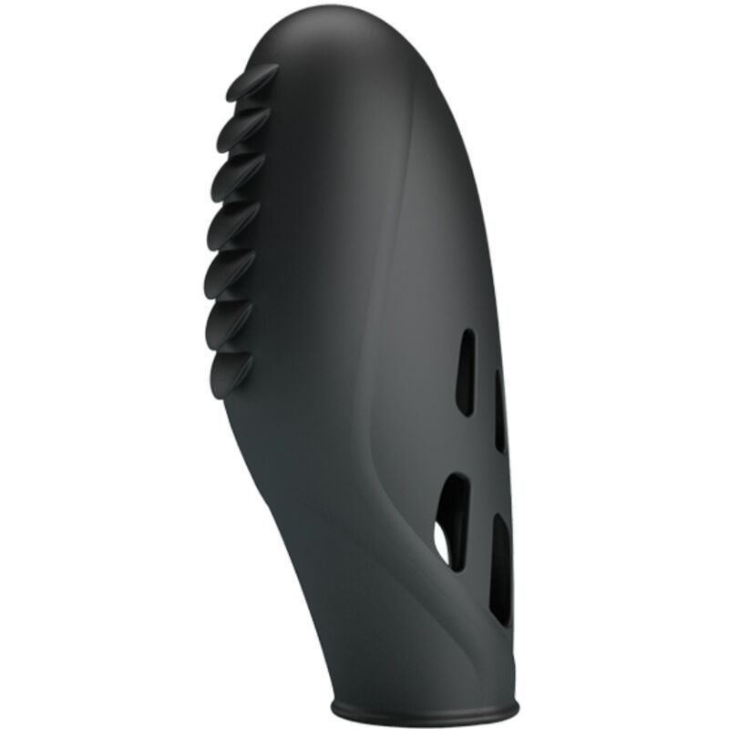 Pretty Love Gilo Silicone Finger Vibrator Black