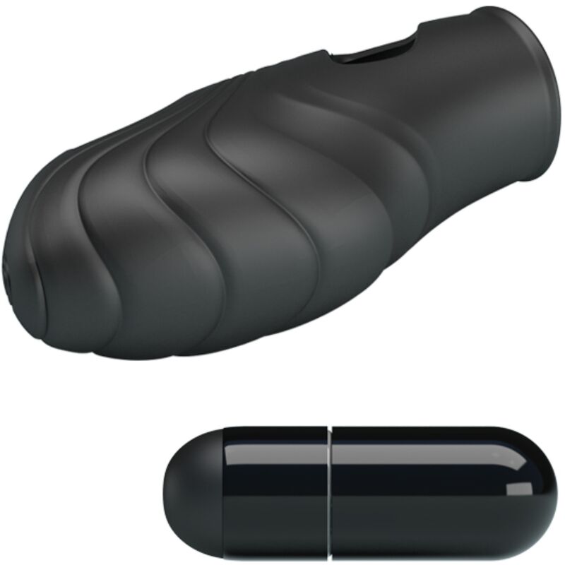 Pretty Love Lich Silicone Finger Vibrator Black