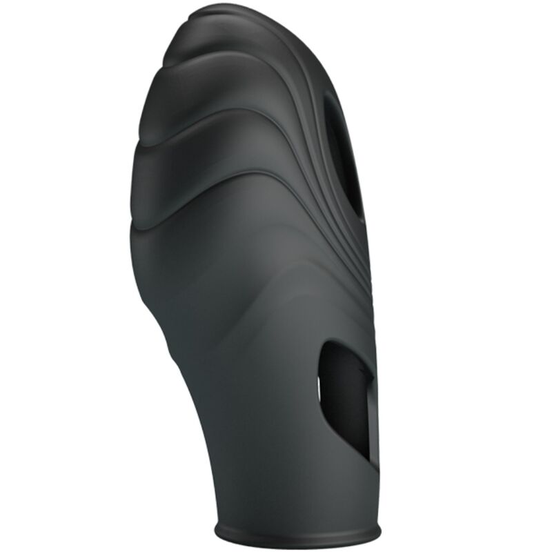 Pretty Love Lich Silicone Finger Vibrator Black