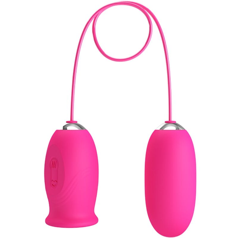Pretty Love Daisy Vibrating Egg + Clitoris Stimulating Tongue Pink