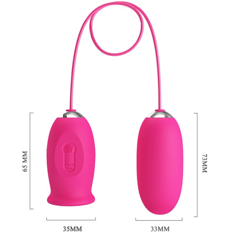 Pretty Love Daisy Vibrating Egg + Clitoris Stimulating Tongue Pink