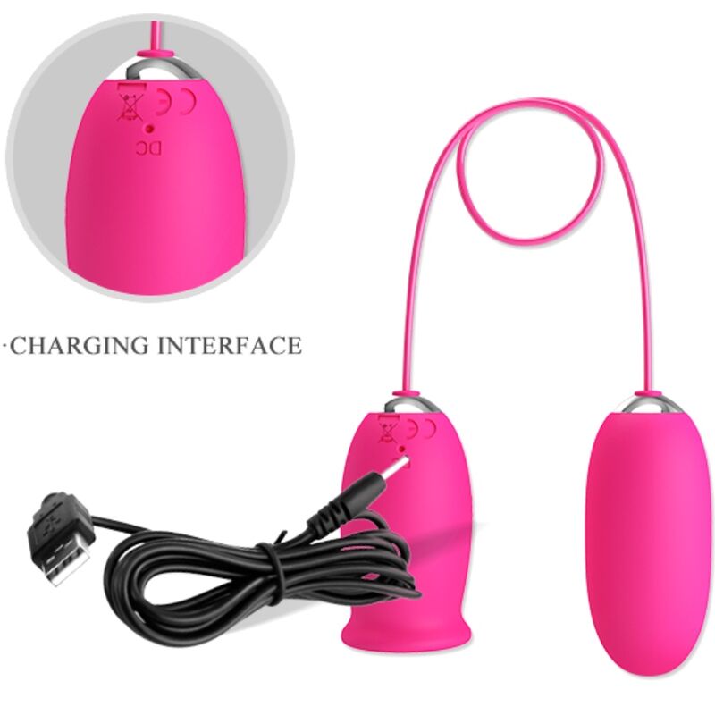 Pretty Love Daisy Vibrating Egg + Clitoris Stimulating Tongue Pink