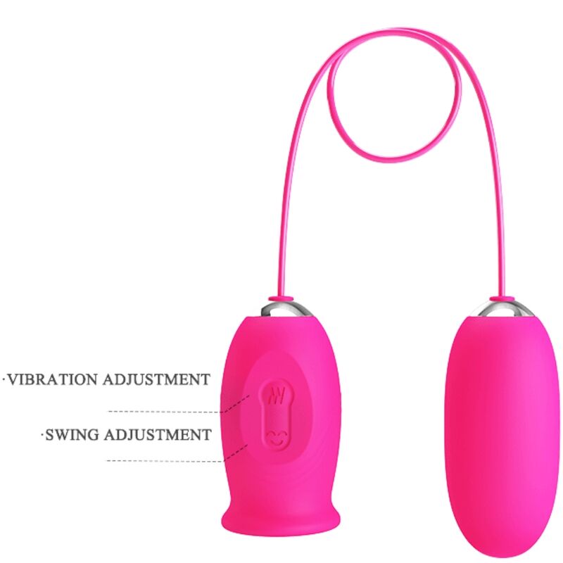 Pretty Love Daisy Vibrating Egg + Clitoris Stimulating Tongue Pink