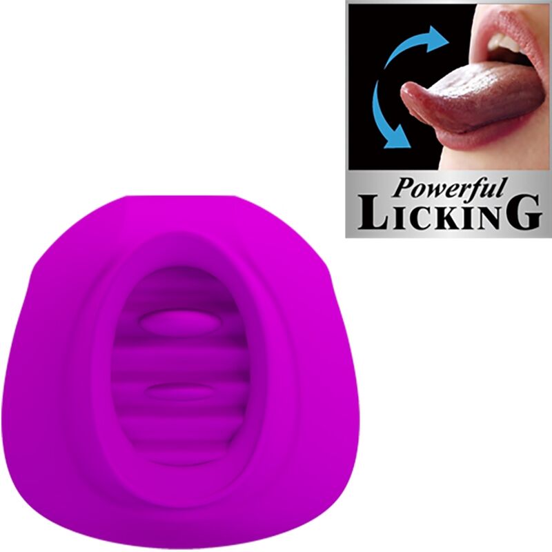 Pretty Love Estelle Tongue Clitoris Stimulator 12 Vibrations Purple