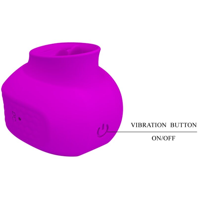 Pretty Love Estelle Tongue Clitoris Stimulator 12 Vibrations Purple