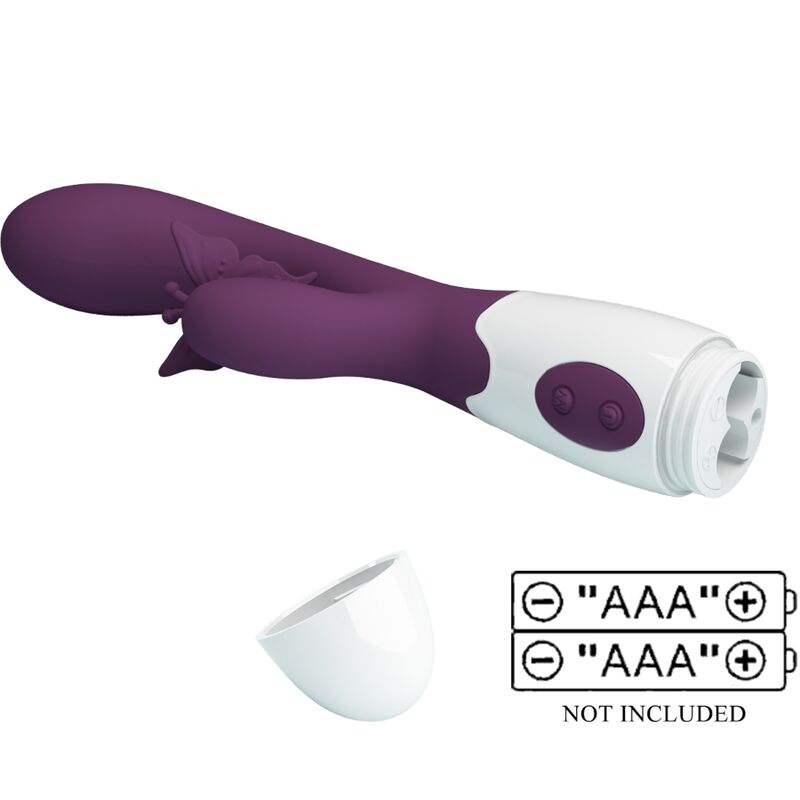 Pretty Love Butterfly Kiss Rabbit Vibrator Purple