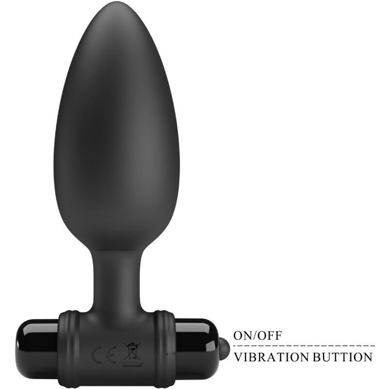 Pretty Love Vibra Butt Plug 2 Anal Plug 10 Vibrations Black